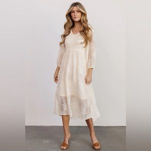 Tommy Smocked Midi Dress NWT